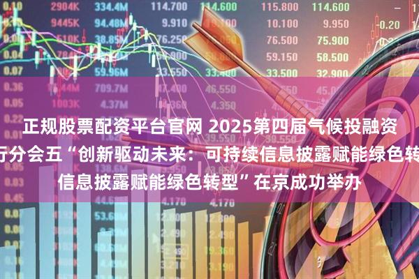 正规股票配资平台官网 2025第四届气候投融资国际研讨会——平行分会五“创新驱动未来：可持续信息披露赋能绿色转型”在京成功举办
